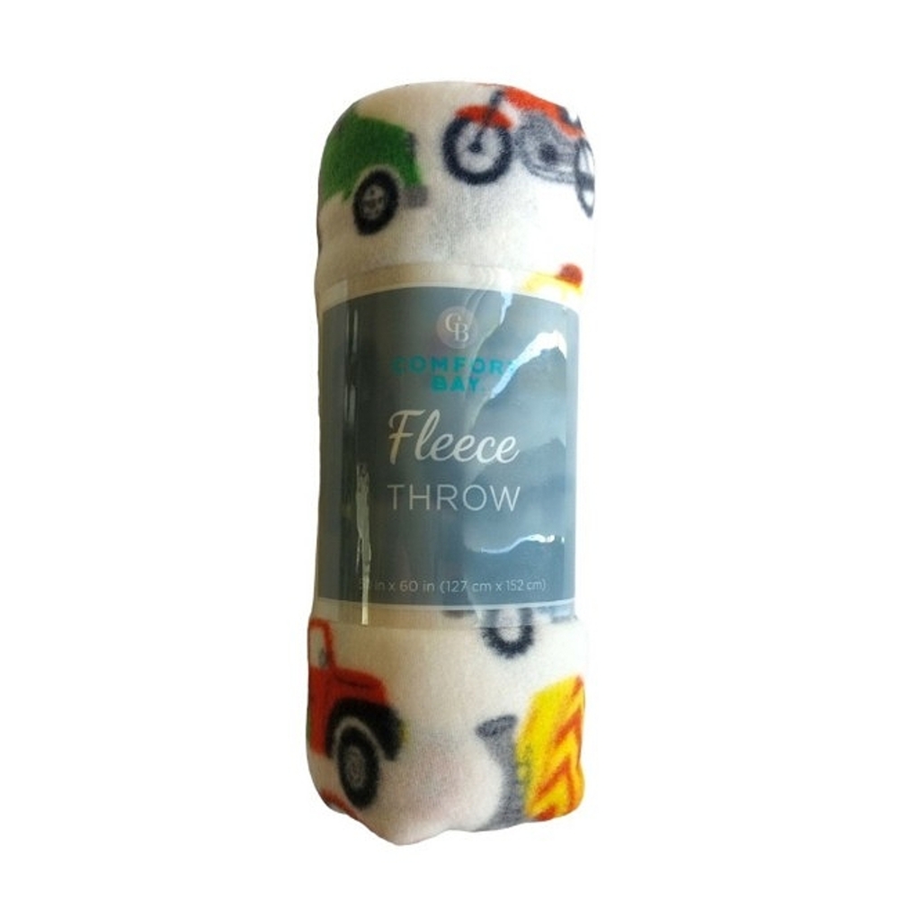 Comfort Bay Fleece Transportation Throw Blanket